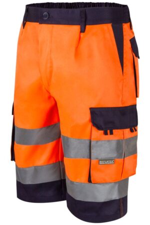 BERMUDA BICOLOR AV AZUL MARINO/NARANJA FLÚOR VELILLA
