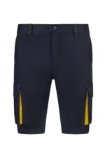 BERMUDA STRETCH BICOLOR AZUL NAVY/AMARILLO VELILLA