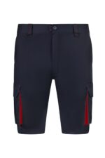 BERMUDA STRETCH BICOLOR AZUL NAVY/ROJO VELILLA