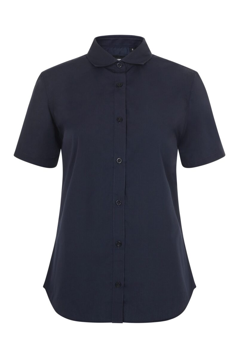 CAMISA MC MUJER AZUL NAVY VELILLA