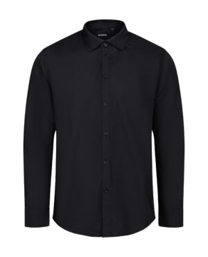 CAMISA ML HOMBRE NEGRO VELILLA