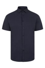 CAMISA STRETCH MC HOMBRE AZUL NAVY VELILLA
