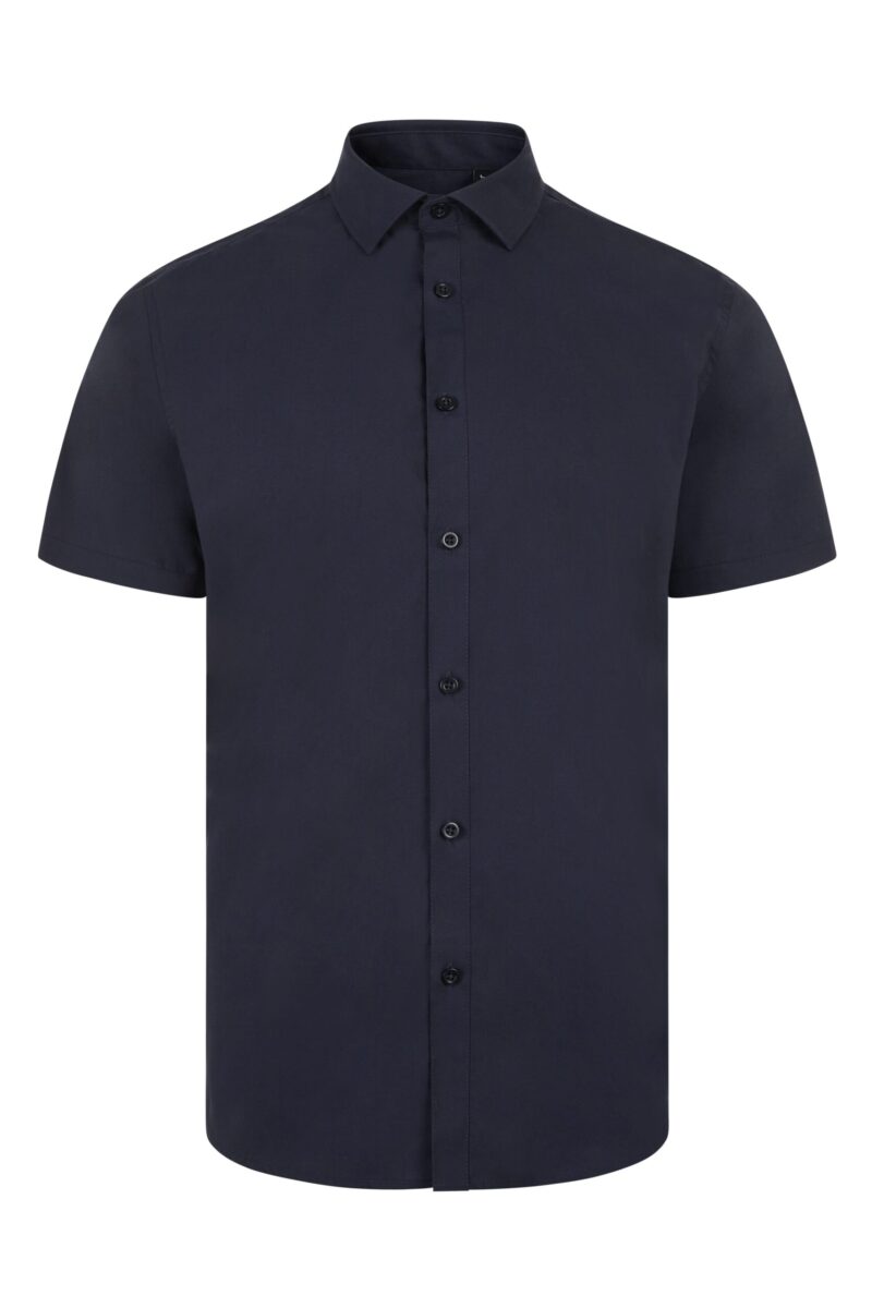 CAMISA STRETCH MC HOMBRE AZUL NAVY VELILLA