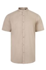 CAMISA STRETCH MC HOMBRE BEIGE CLARO VELILLA
