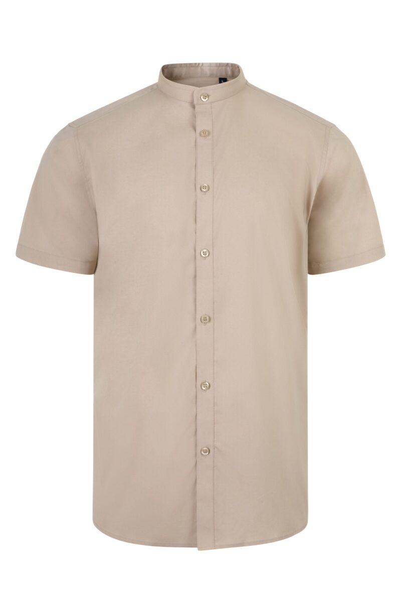 CAMISA STRETCH MC HOMBRE BEIGE CLARO VELILLA