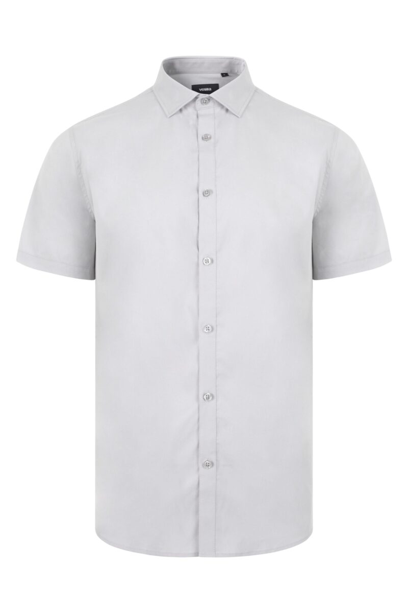 CAMISA STRETCH MC HOMBRE GRIS HIELO VELILLA