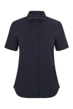 CAMISA STRETCH MC MUJER AZUL NAVY VELILLA