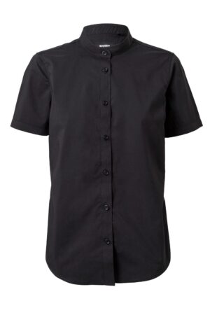 CAMISA STRETCH MC MUJER NEGRO VELILLA