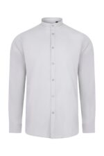 CAMISA STRETCH ML HOMBRE GRIS HIELO VELILLA