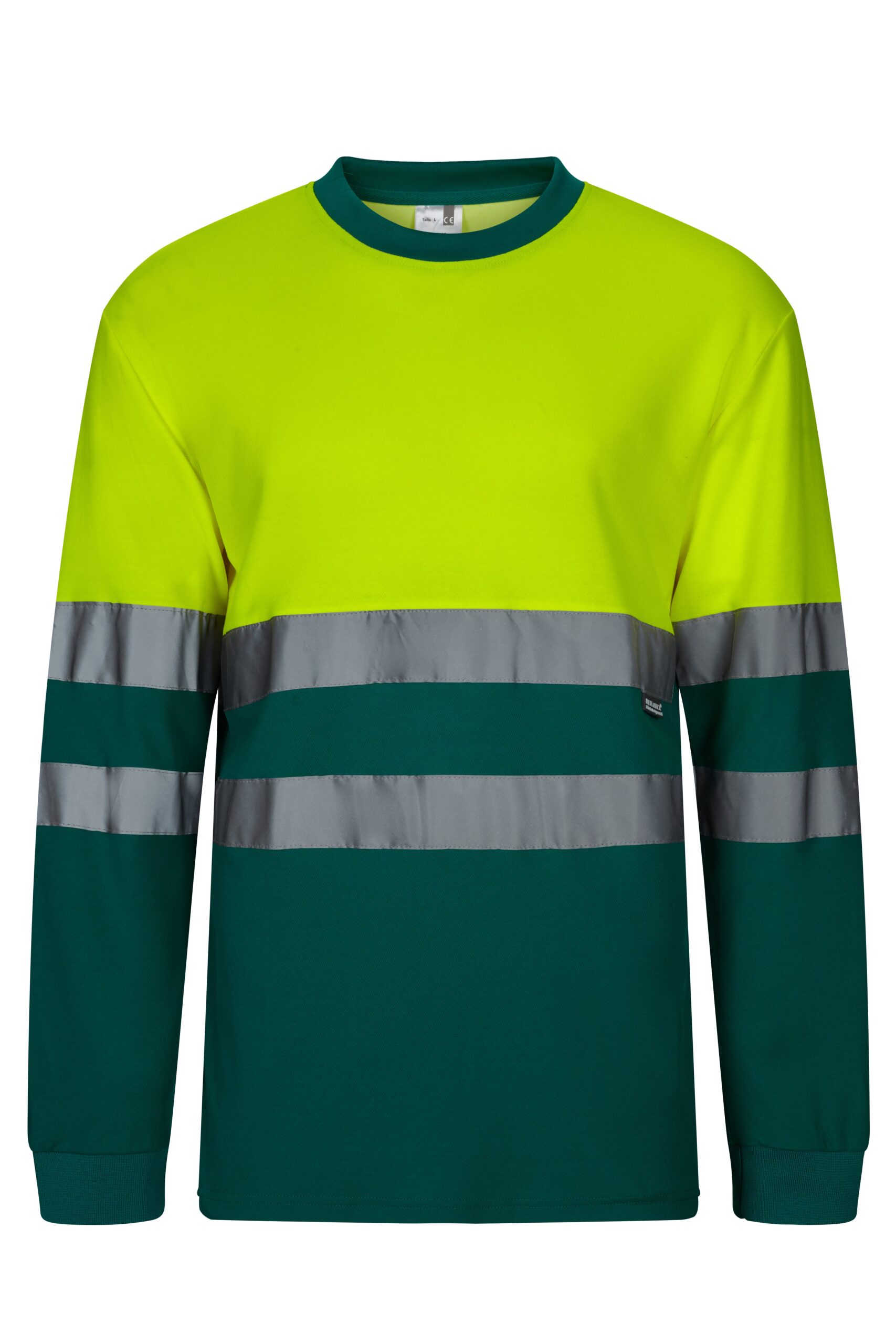 CAMISETA ALGODÓN BICOLOR ML AV VERDE/AMARILLO FLÚOR CAMISETA ALGODÓN BICOLOR ML AV VERDE/AMARILLO FLÚOR VELILLA