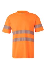 CAMISETA ALGODÓN MC RS NARANJA FLÚOR VELILLA