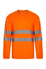 CAMISETA ALGODÓN ML AV NARANJA FLÚOR VELILLA