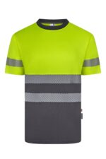 CAMISETA GRS BICOLOR MC RS GRIS/AMARILLO FLÚOR VELILLA