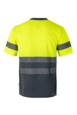 Camiseta alta visibilidad 305506 Velilla gris/amarillo fluor - vista 2