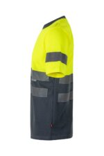 Camiseta alta visibilidad 305506 Velilla gris/amarillo fluor - vista 3