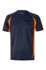 CAMISETA TÉCNICA BICOLOR AZUL NAVY/NARANJA FLÚOR VELILLA