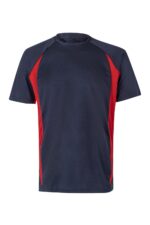 CAMISETA TÉCNICA BICOLOR AZUL NAVY/ROJO VELILLA