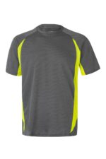CAMISETA TÉCNICA BICOLOR GRIS/AMARILLO FLÚOR VELILLA