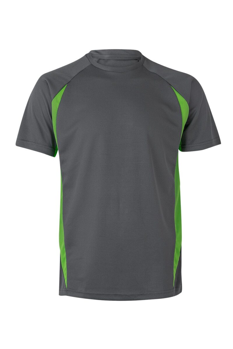 CAMISETA TÉCNICA BICOLOR GRIS/VERDE LIMA VELILLA