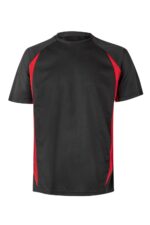 CAMISETA TÉCNICA BICOLOR NEGRO/ROJO VELILLA