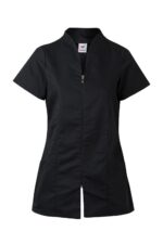CAMISOLA PIJAMA CREMALLERA NEGRO VELILLA