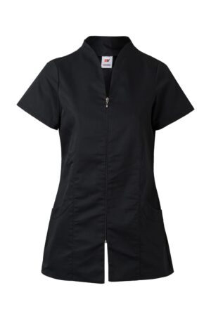 CAMISOLA PIJAMA CREMALLERA NEGRO VELILLA