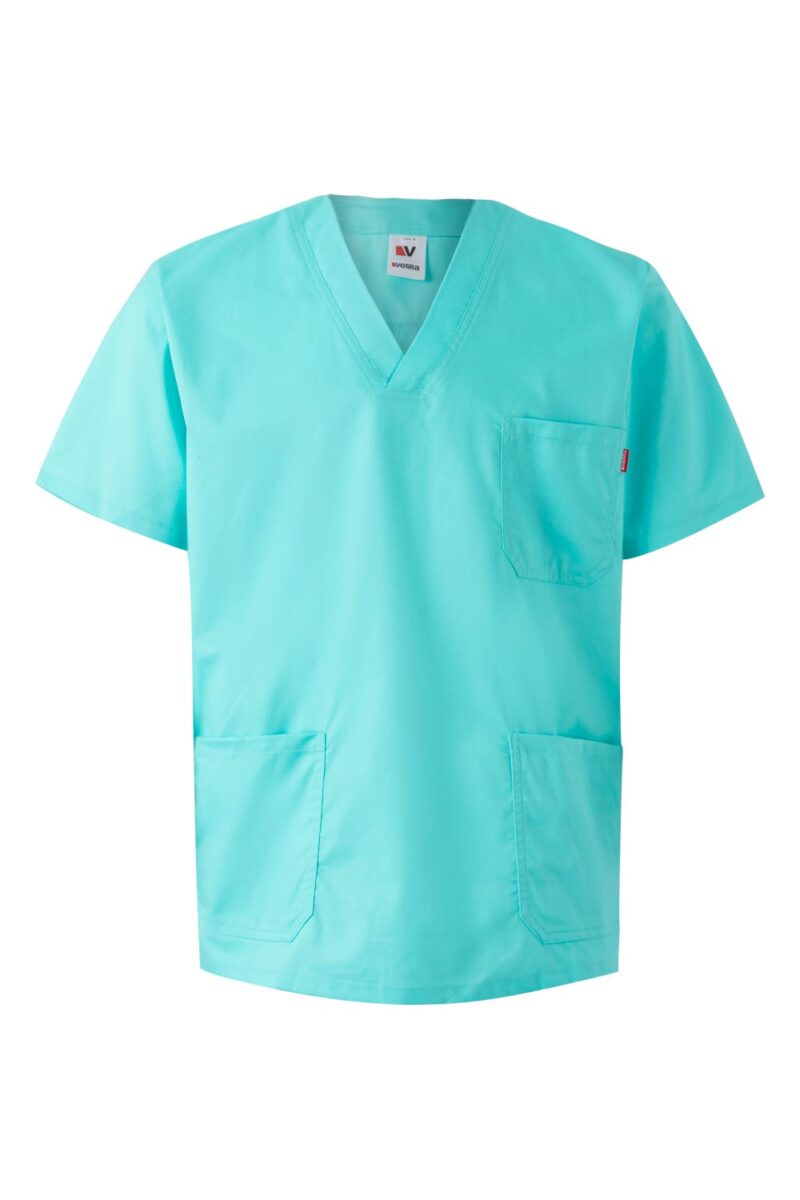 CAMISOLA PIJAMA STRETCH TURQUESA CLARO VELILLA