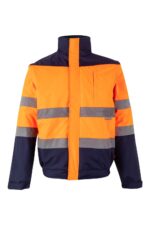 CAZADORA BICOLOR AV AZUL MARINO/NARANJA FLÚOR VELILLA
