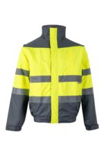 CAZADORA BICOLOR AV GRIS/AMARILLO FLÚOR VELILLA