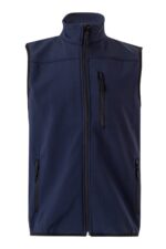 CHALECO SOFT SHELL AZUL NAVY VELILLA