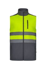 CHALECO SOFT SHELL BICOLOR AV GRIS/AMARILLO FLÚOR VELILLA