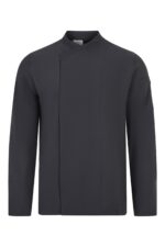 CHAQUETA COCINA MICROFIBRA ML GRIS OSCURO VELILLA