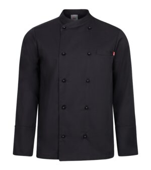 CHAQUETA COCINA ML HOMBRE NEGRO VELILLA