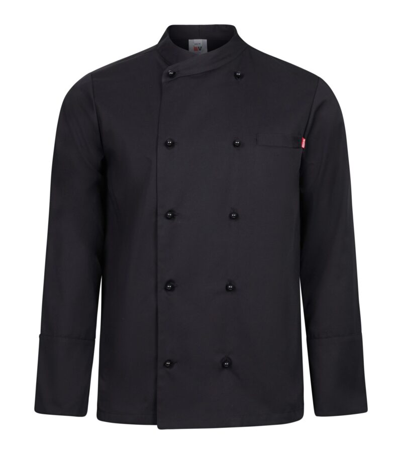 CHAQUETA COCINA ML HOMBRE NEGRO VELILLA