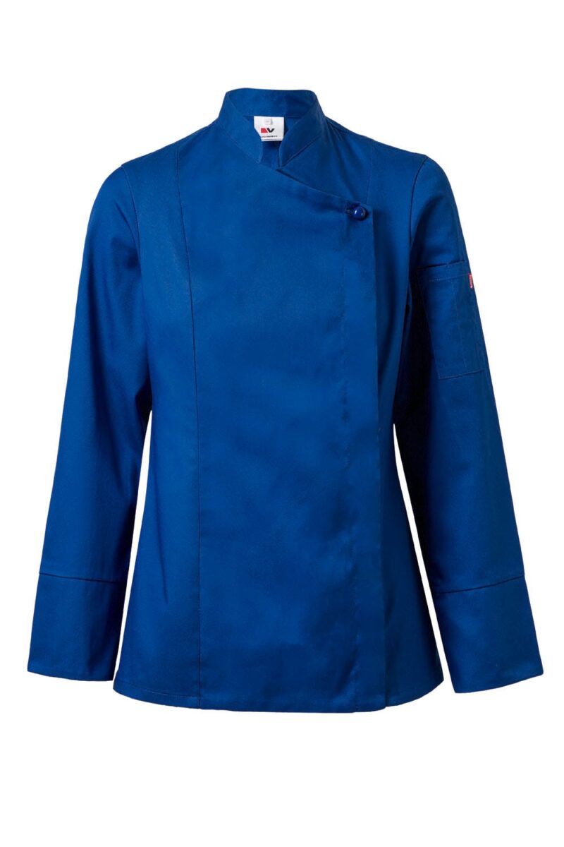 CHAQUETA COCINA ML MUJER AZUL ULTRAMAR VELILLA