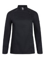 CHAQUETA COCINA ML MUJER NEGRO VELILLA