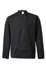 CHAQUETA COCINA ML NEGRO VELILLA