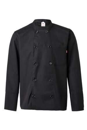CHAQUETA COCINA ML NEGRO VELILLA