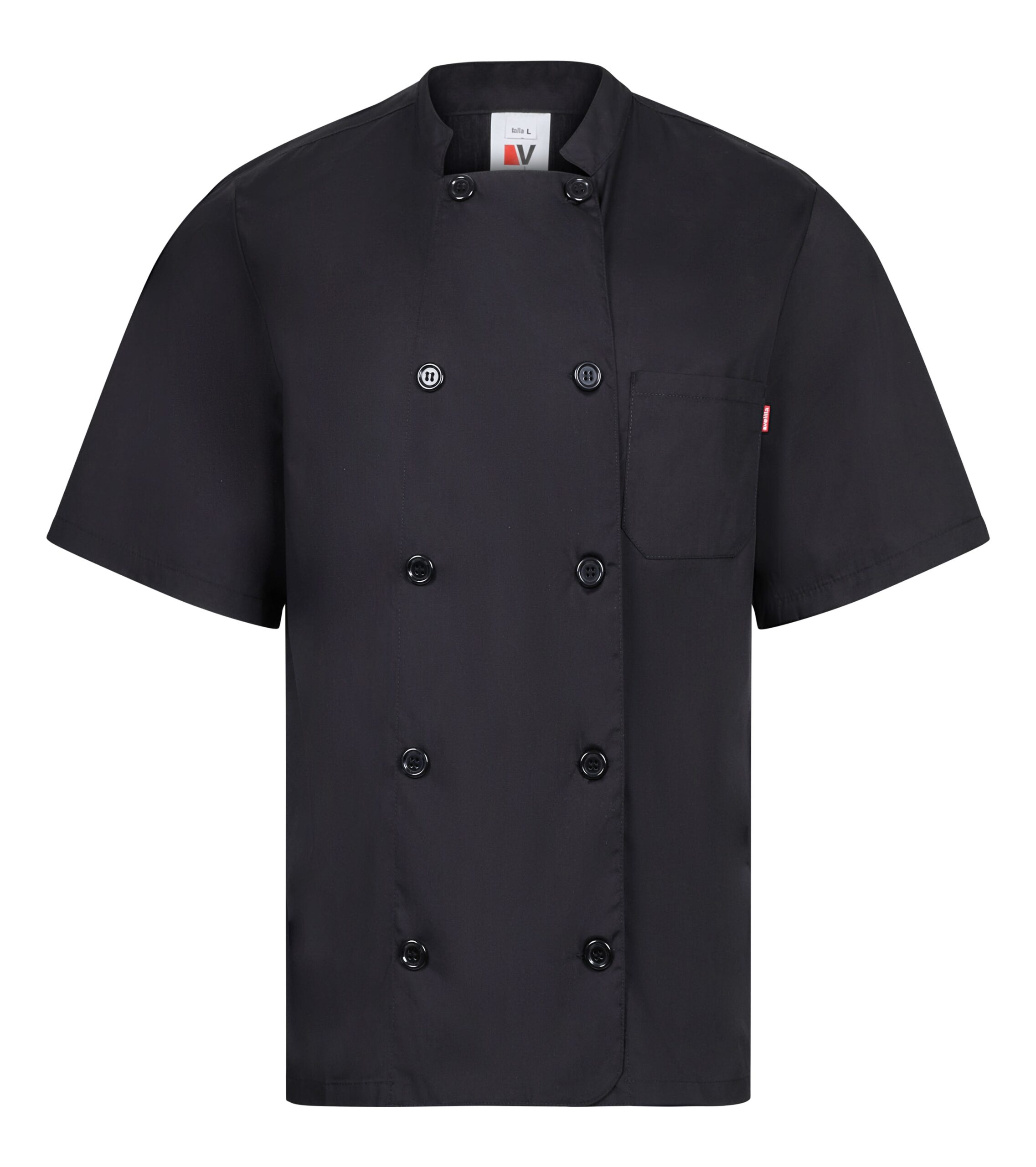 CHAQUETA COCINA POPELÍN MC NEGRO CHAQUETA COCINA POPELÍN MC NEGRO VELILLA
