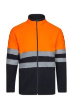 CHAQUETA POLAR BICOLOR AV AZUL MARINO/NARANJA FLÚOR VELILLA