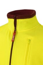 Chaqueta polar bicolor alta visibilidad 301503 Velilla granate/amarillo flúor - vista 7