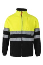 CHAQUETA POLAR BICOLOR AV NEGRO/AMARILLO FLÚOR VELILLA