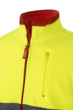 Chaqueta polar bicolor alta visibilidad 301503 Velilla rojo/amarillo fluor - vista 7