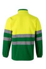 Chaqueta polar bicolor alta visibilidad 301503 Velilla verde hierba/ amarillo fluor - vista 2