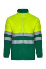CHAQUETA POLAR BICOLOR AV VERDE/AMARILLO FLÚOR VELILLA