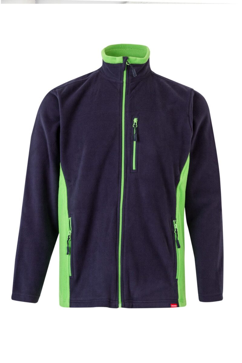 CHAQUETA POLAR BICOLOR AZUL NAVY/VERDE LIMA VELILLA