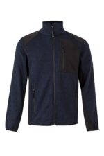 CHAQUETA PUNTO AFELPADO AZUL NAVY/NEGRO VELILLA