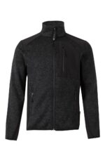 CHAQUETA PUNTO AFELPADO NEGRO/NEGRO VELILLA