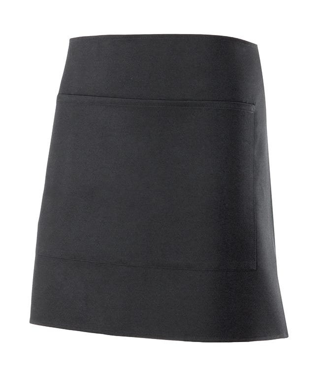 DELANTAL 100% POLIÉSTER CORTO NEGRO DELANTAL 100% POLIÉSTER CORTO NEGRO VELILLA