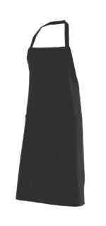 DELANTAL 100% POLIÉSTER PETO NEGRO VELILLA
